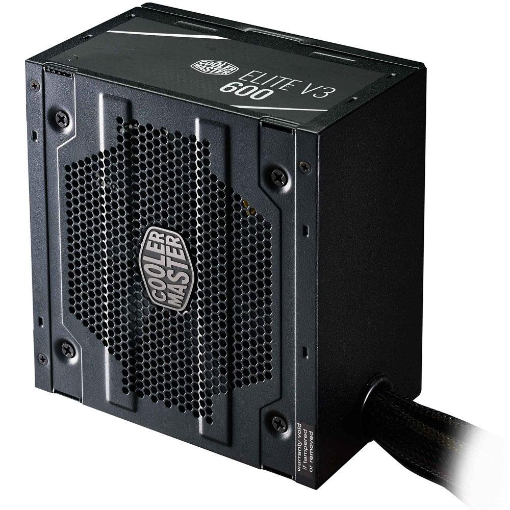 Fonte Cooler Master Elite V3, 300W, PFC Ativo, Sem Cabo, Preto - MPW-3001-ACAAN1 Fonte Cooler Master Elite V3, 300W, PFC Ativo, Sem Cabo, Preto - MPW-3001-ACAAN1