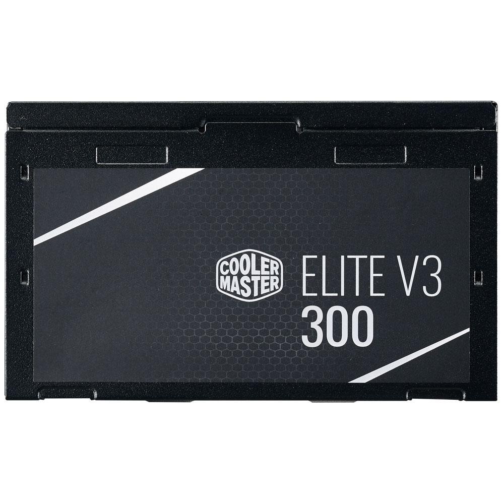Imagem 8 de 9 do produto Fonte Cooler Master Elite V3, 300W, PFC Ativo, Sem Cabo, Preto - MPW-3001-ACAAN1