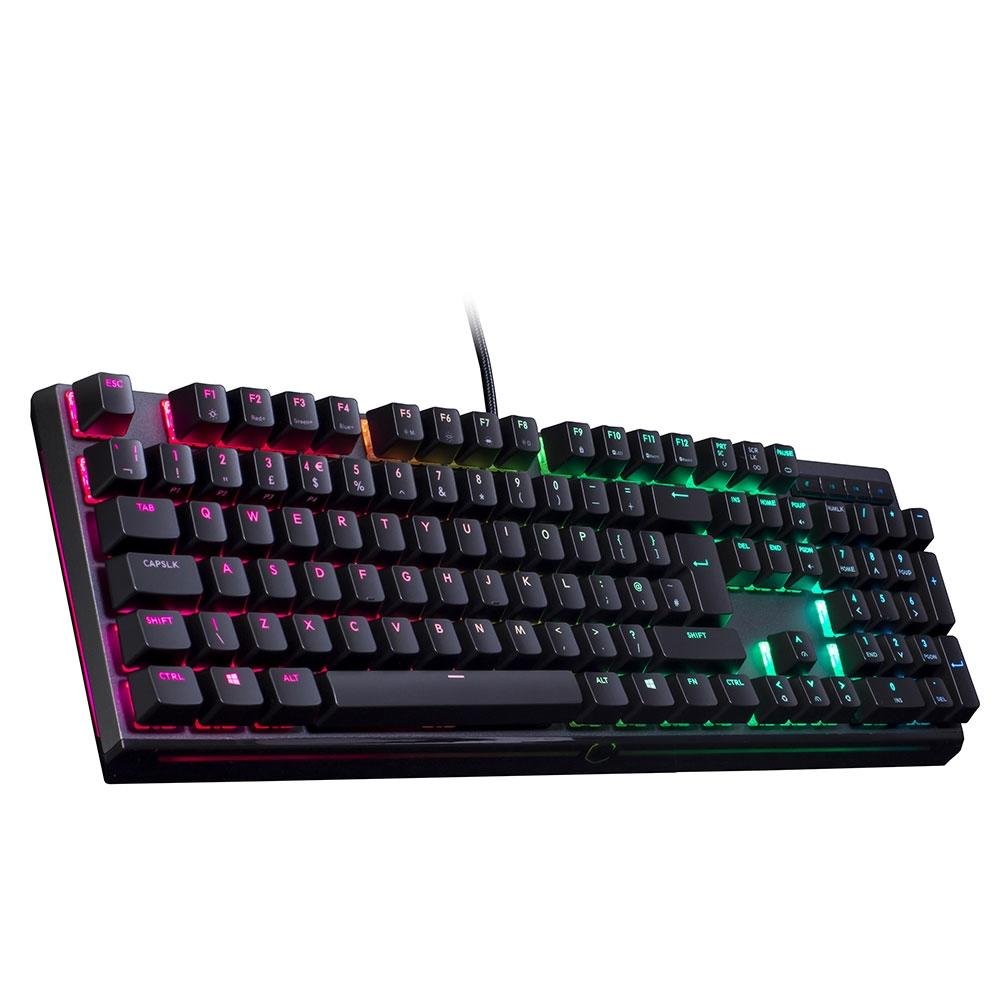 Teclado Mecânico Gamer Cooler Master MasterKeys MK750, RGB, Switch Cherry MX Blue, US - MK-750- GKCL2-US