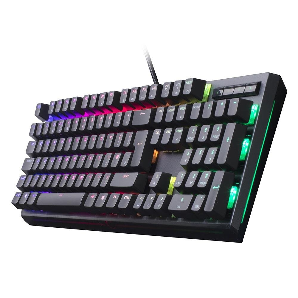 Teclado Mecânico Gamer Cooler Master MasterKeys MK750, RGB, Switch Cherry MX Blue, US - MK-750- GKCL2-US