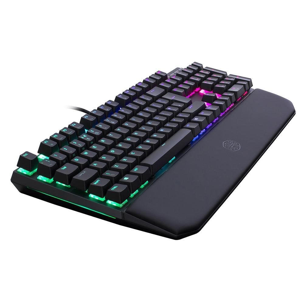 Teclado Mecânico Gamer Cooler Master MasterKeys MK750, RGB, Switch Cherry MX Blue, US - MK-750- GKCL2-US