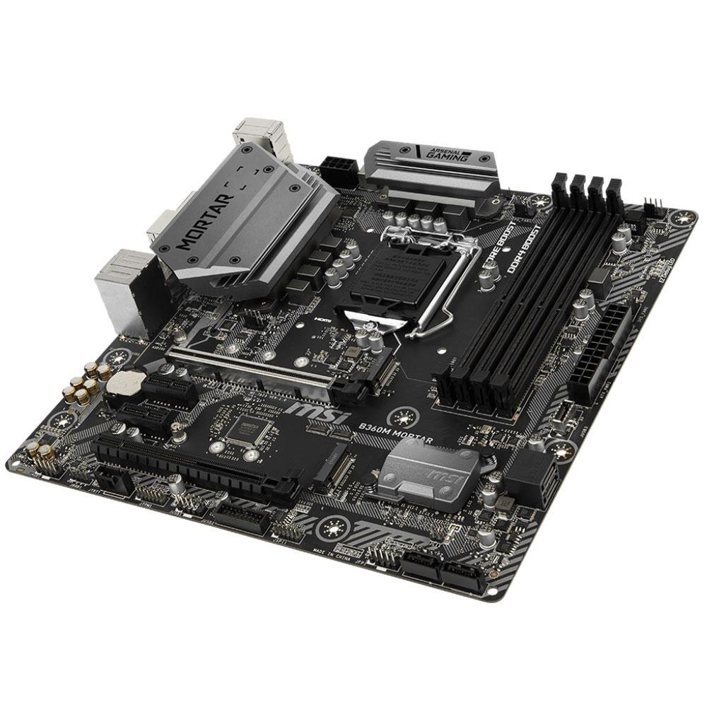 Placa-Mãe MSI p/ Intel LGA 1151 mATX B360M MORTAR