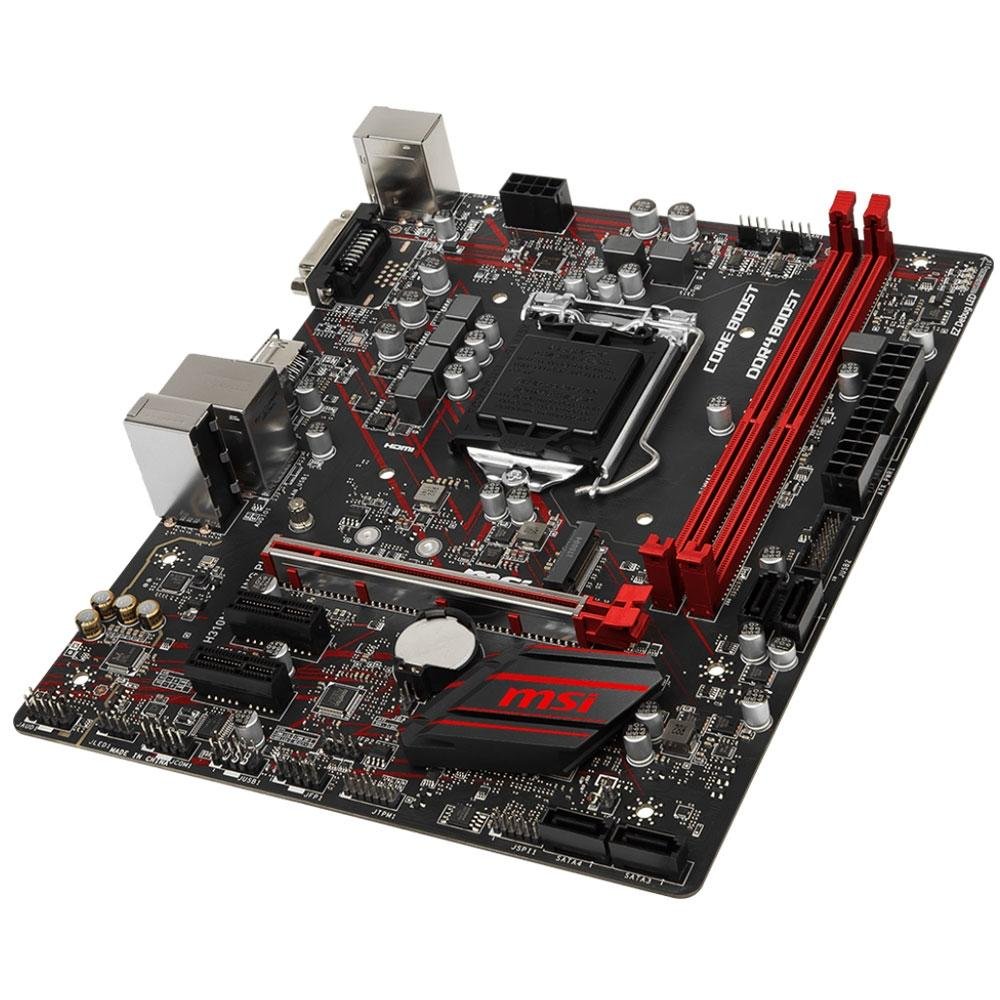 Imagem 3 de 5 do produto Placa-Mãe MSI H310M Gaming Plus, Intel LGA 1151, mATX, DDR4