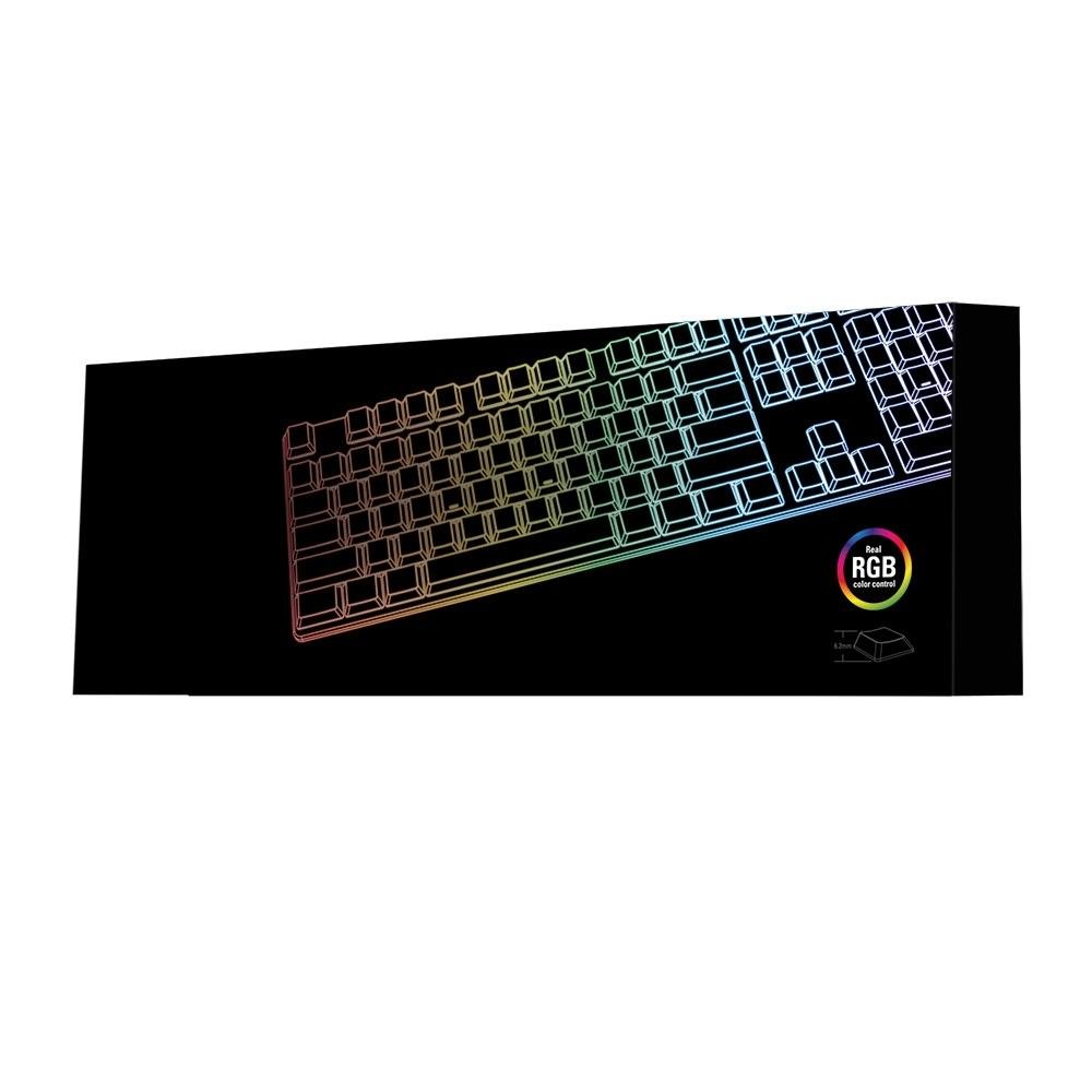 Teclado Mecânico Gamer Sharkoon PureWriter, RGB, Switch Kailh Red, US