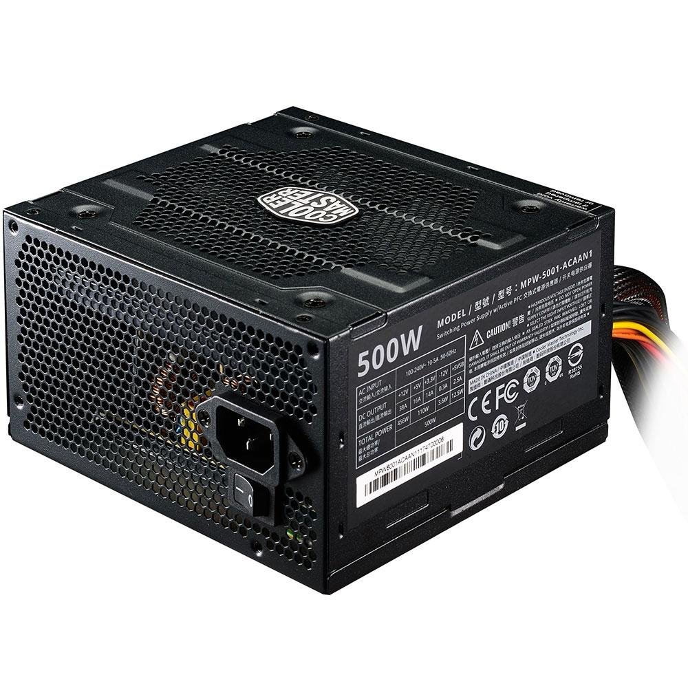 Imagem 5 de 8 do produto Fonte Cooler Master Elite V3, 500W - MPW-5001-ACAAN1