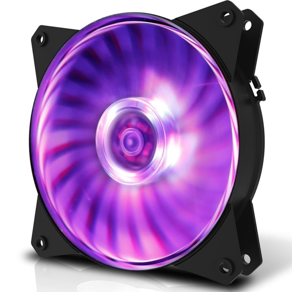 Imagem 2 de 4 do produto Ventoinha Cooler Master MasterFan MF120L, 120mm, RGB, Preto - R4-C1DS-12FC-R1