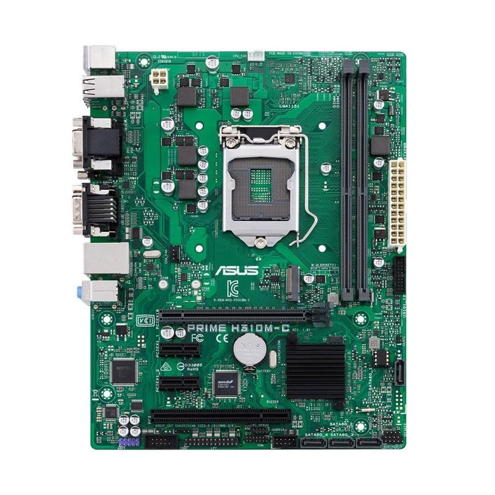 Placa-Mãe Asus Prime H310M-C, Intel LGA 1151, mATX, DDR4 Placa-Mãe Asus Prime H310M-C, Intel LGA 1151, mATX, DDR4