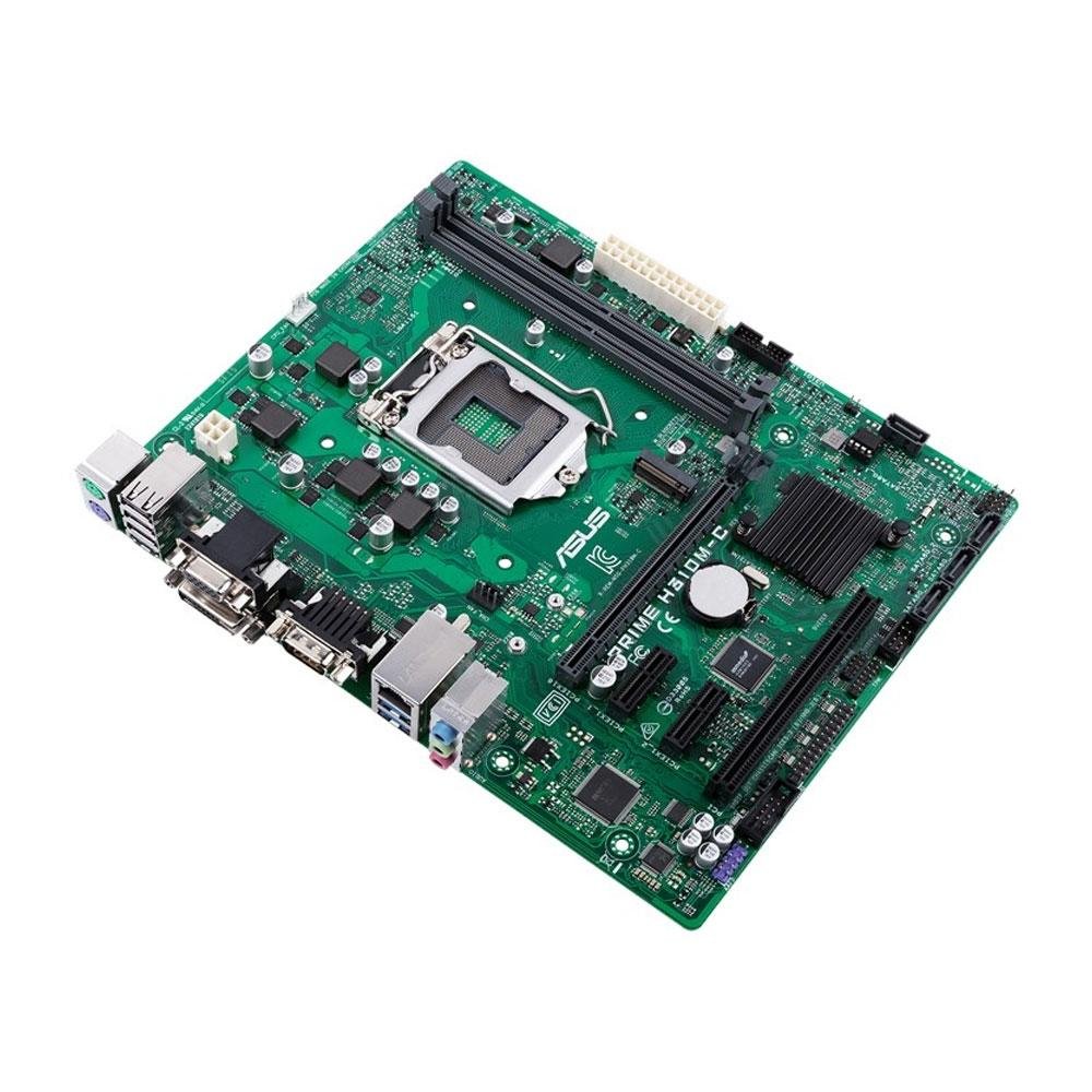 Placa-Mãe Asus Prime H310M-C, Intel LGA 1151, mATX, DDR4 Placa-Mãe Asus Prime H310M-C, Intel LGA 1151, mATX, DDR4