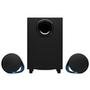 Caixa de som Logitech G560 com RGB LIGHTSYNC, Sistema 2.1 e Conexão Bluetooth, USB ou 3,5mm - 980-001310