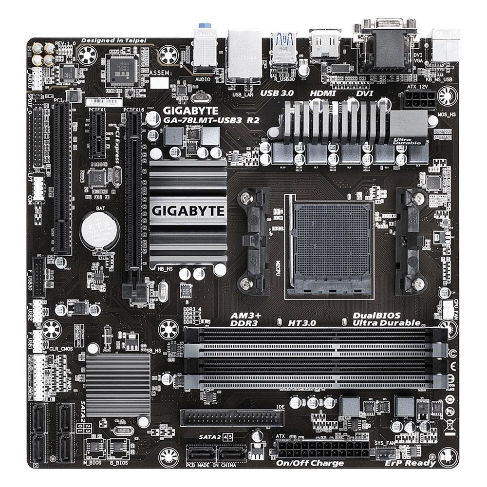 Placa-Mãe Gigabyte GA-78LMT-USB3 R2 KaBuM! E-Sports, AMD AM3+, mATX, DDR3