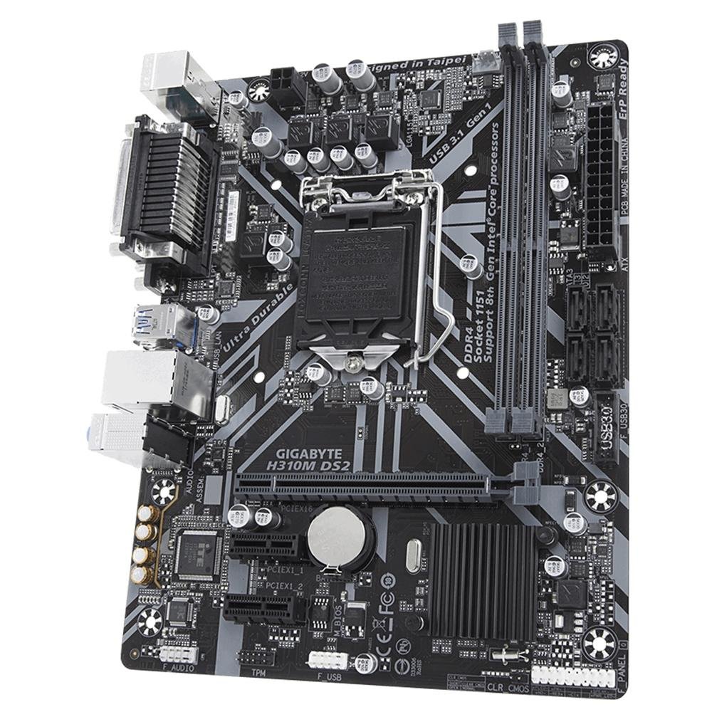 Placa-Mãe Gigabyte H310M DS2, Intel LGA 1151, mATX, DDR4 Placa-Mãe Gigabyte H310M DS2, Intel LGA 1151, mATX, DDR4