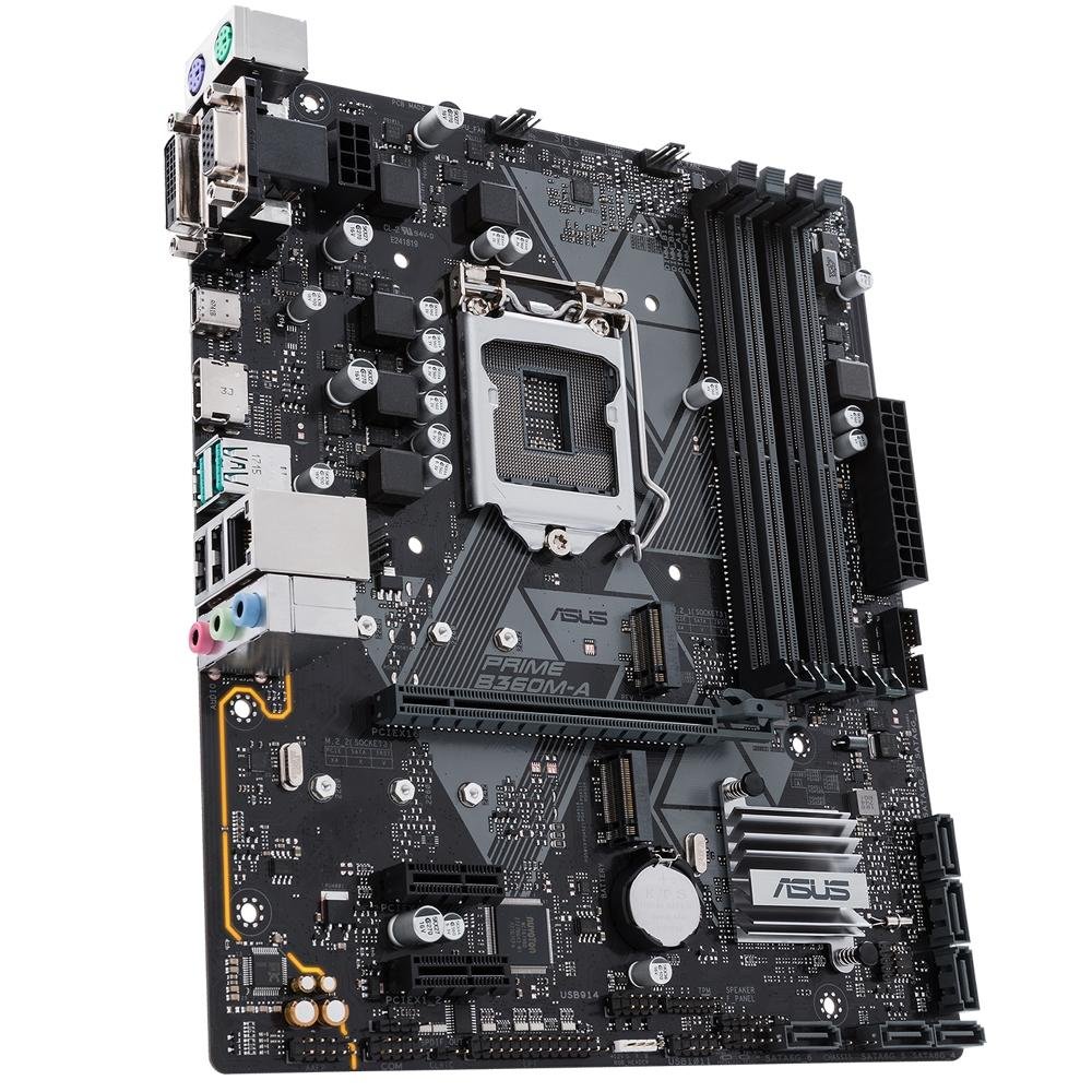 Imagem 2 de 5 do produto Placa-Mãe Asus Prime B360M-A, Intel LGA 1151, ATX, DDR4