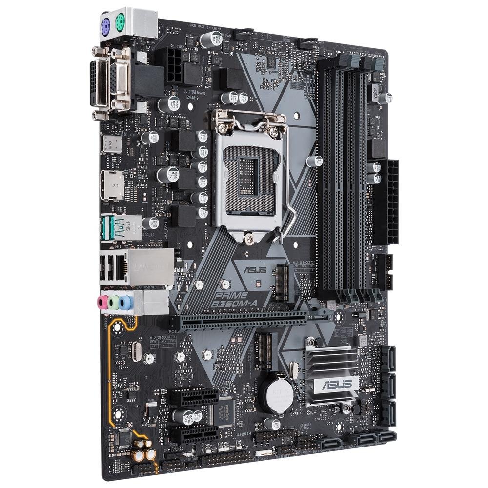 Imagem 3 de 5 do produto Placa-Mãe Asus Prime B360M-A, Intel LGA 1151, ATX, DDR4