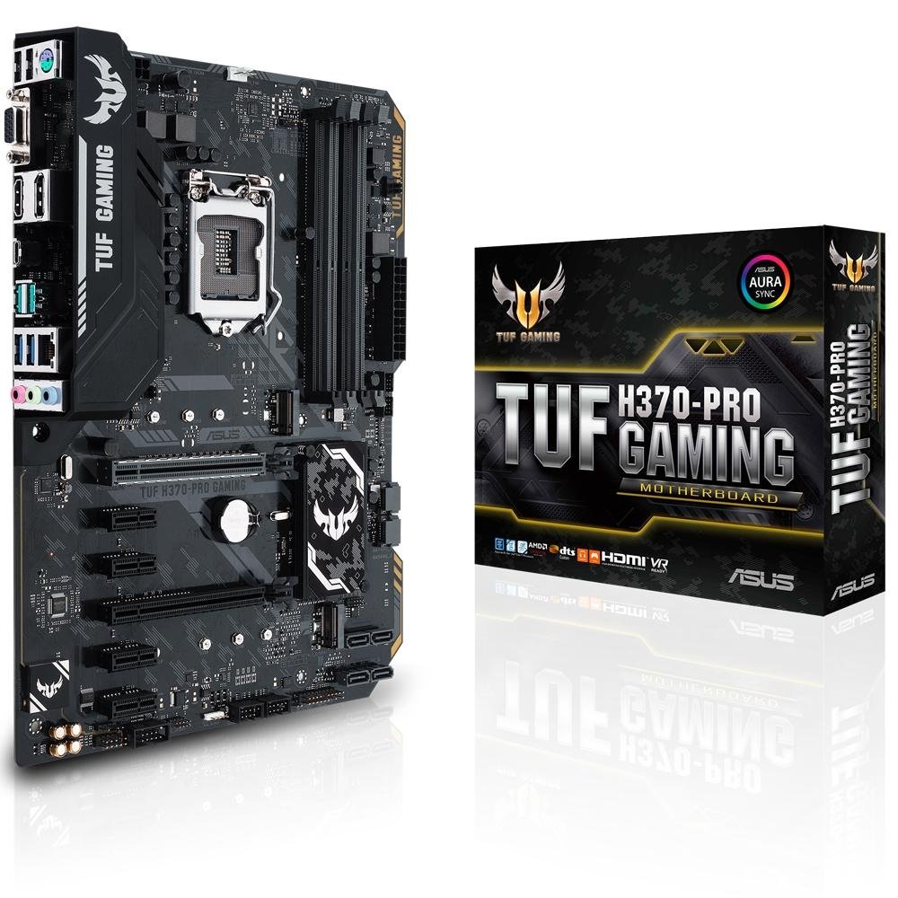 Placa-Mãe Asus TUF H370-Pro Gaming, Intel LGA 1151, ATX, DDR4 Placa-Mãe Asus TUF H370-Pro Gaming, Intel LGA 1151, ATX, DDR4
