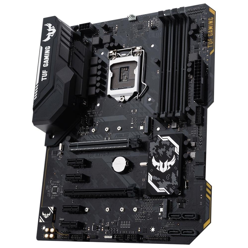 Placa-Mãe Asus TUF H370-Pro Gaming, Intel LGA 1151, ATX, DDR4 Placa-Mãe Asus TUF H370-Pro Gaming, Intel LGA 1151, ATX, DDR4