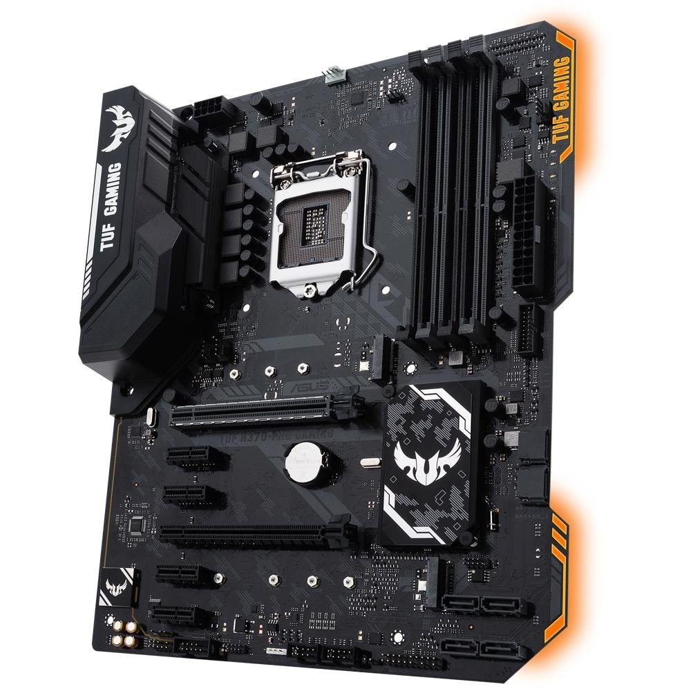 Placa-Mãe Asus TUF H370-Pro Gaming, Intel LGA 1151, ATX, DDR4 Placa-Mãe Asus TUF H370-Pro Gaming, Intel LGA 1151, ATX, DDR4