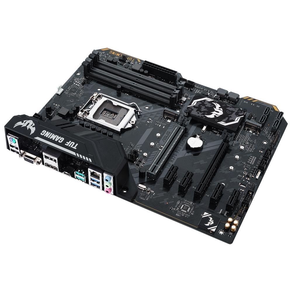 Placa-Mãe Asus TUF H370-Pro Gaming, Intel LGA 1151, ATX, DDR4 Placa-Mãe Asus TUF H370-Pro Gaming, Intel LGA 1151, ATX, DDR4