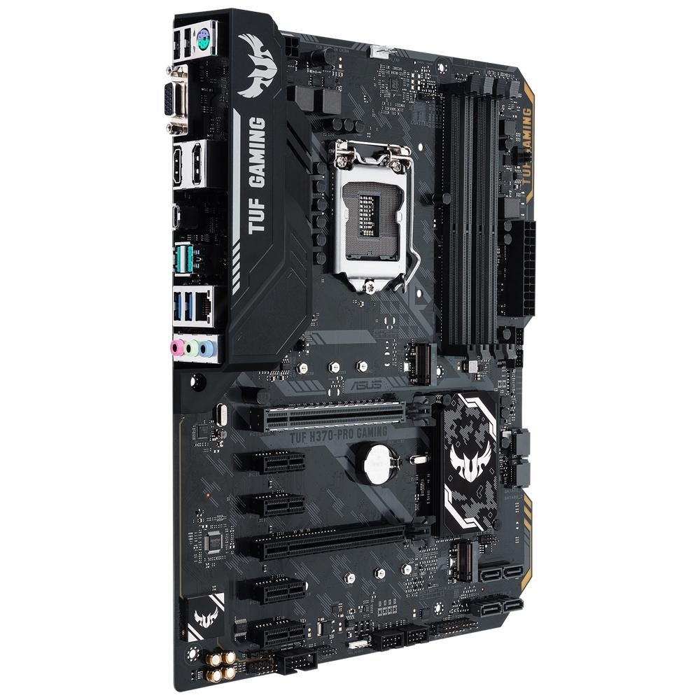 Placa-Mãe Asus TUF H370-Pro Gaming, Intel LGA 1151, ATX, DDR4 Placa-Mãe Asus TUF H370-Pro Gaming, Intel LGA 1151, ATX, DDR4
