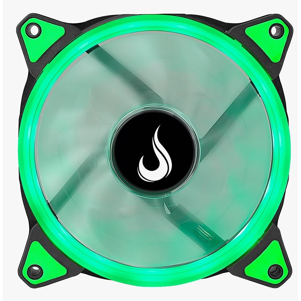 Ventoinha Rise Mode Galaxy Led, 120mm, Verde - RM-FN-01-BG Ventoinha Rise Mode Galaxy Led, 120mm, Verde - RM-FN-01-BG