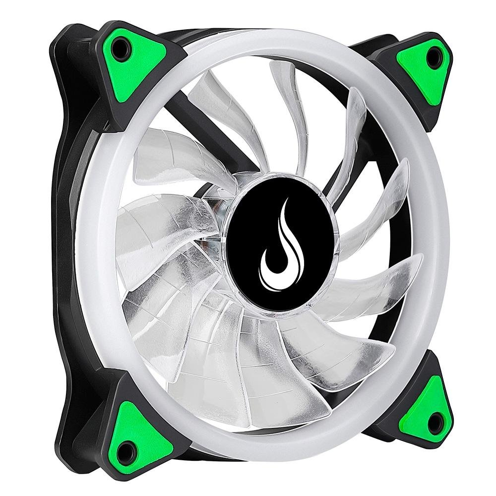 Ventoinha Rise Mode Galaxy Led, 120mm, Verde - RM-FN-01-BG 12