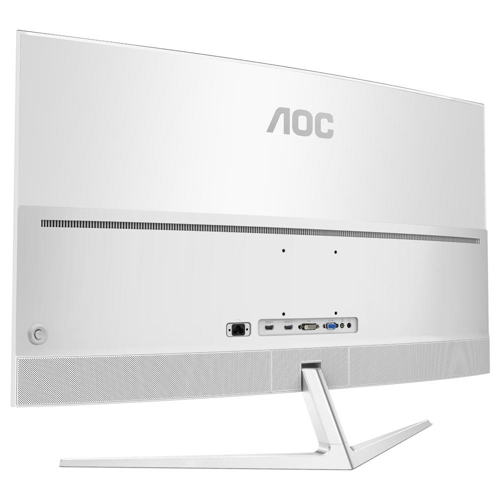 Imagem 8 de 10 do produto Monitor AOC LED 40´ Widescreen Curvo, Full HD, HDMI/VGA/DVI, Som Integrado, Altura Ajustável, Branco - C4008VH8