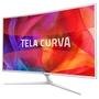 Monitor AOC LED 40´ Widescreen Curvo, Full HD, HDMI/VGA/DVI, Som Integrado, Altura Ajustável, Branco - C4008VH8