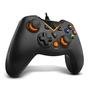 Controle NOX Krom Gaming KEY, PC, PS3, Android, Preto Fosco/Laranja - NXKROMKEY