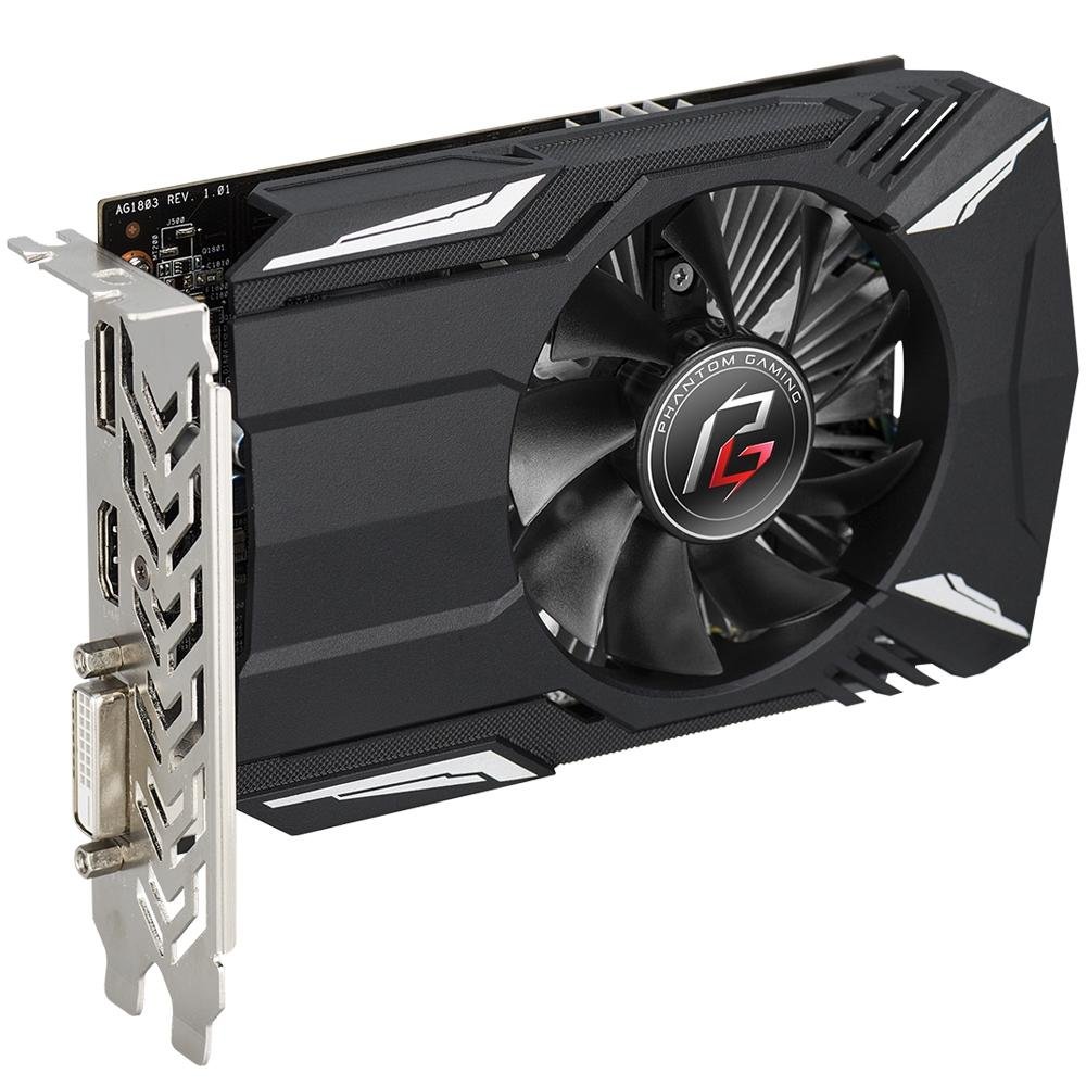 Placa de Vídeo RX 550 ASRock AMD Radeon Phantom Gaming, 2GB GDDR5 - 90-GA0500-00UANF Placa de Vídeo RX 550 ASRock AMD Radeon Phantom Gaming, 2GB GDDR5 - 90-GA0500-00UANF