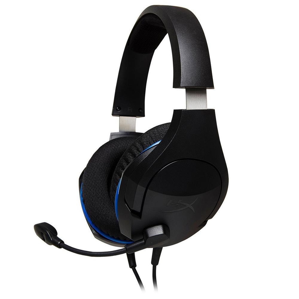 Imagem 2 de 9 do produto Headset Gamer HyperX Cloud Stinger Core, Drivers 40mm, PS5 PS4 Xbox One e Nintendo Switch, P3, Preto e Azul - HX-HSCSC-BK