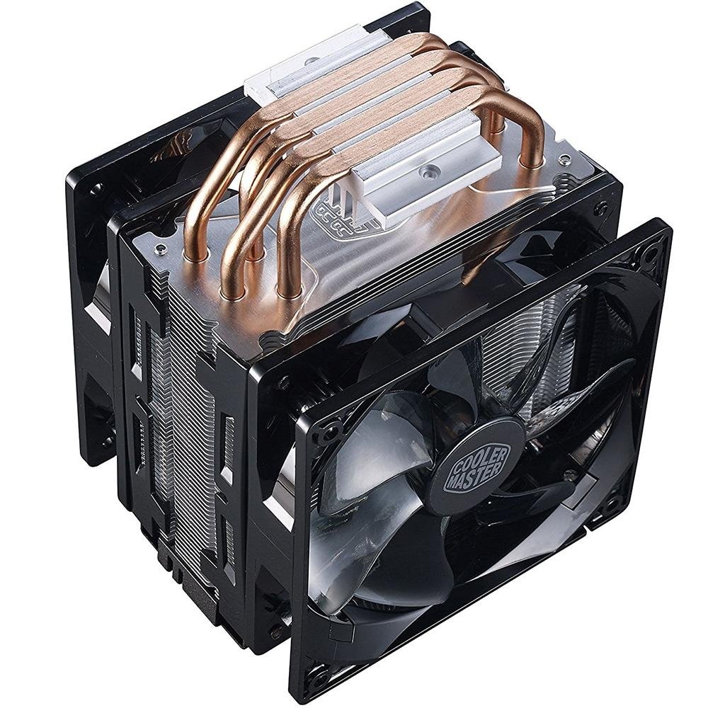 Cooler para Processador Cooler Master Hyper 212 Turbo com LED vermelho AMD/Intel - Black Cover RR-212TK-16PR-R1 Cooler para Processador Cooler Master Hyper 212 Turbo com LED vermelho AMD/Intel - Black Cover RR-212TK-16PR-R1