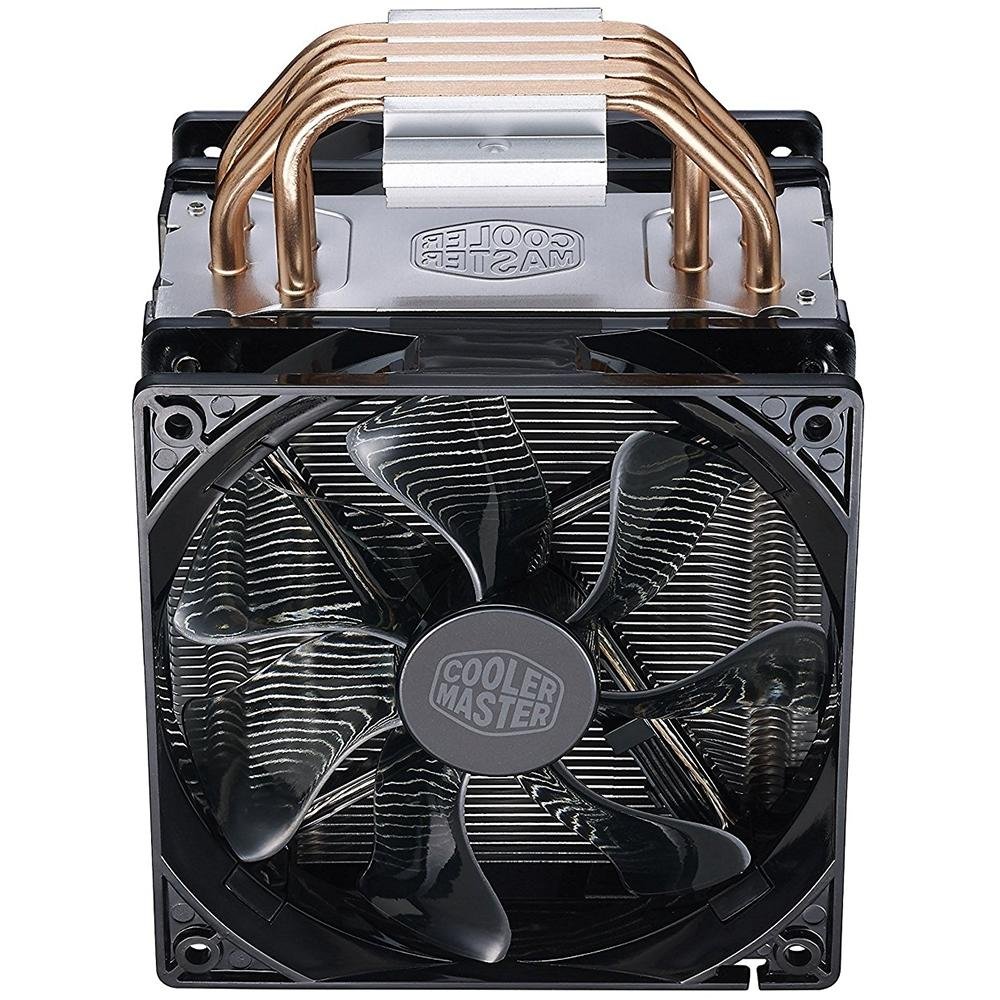 Cooler para Processador Cooler Master Hyper 212 Turbo com LED vermelho AMD/Intel - Black Cover RR-212TK-16PR-R1 Cooler para Processador Cooler Master Hyper 212 Turbo com LED vermelho AMD/Intel - Black Cover RR-212TK-16PR-R1