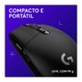 Mouse Gamer Sem Fio Logitech G305 LIGHTSPEED, 12000 DPI, 6 Botões, Preto - 910-005281