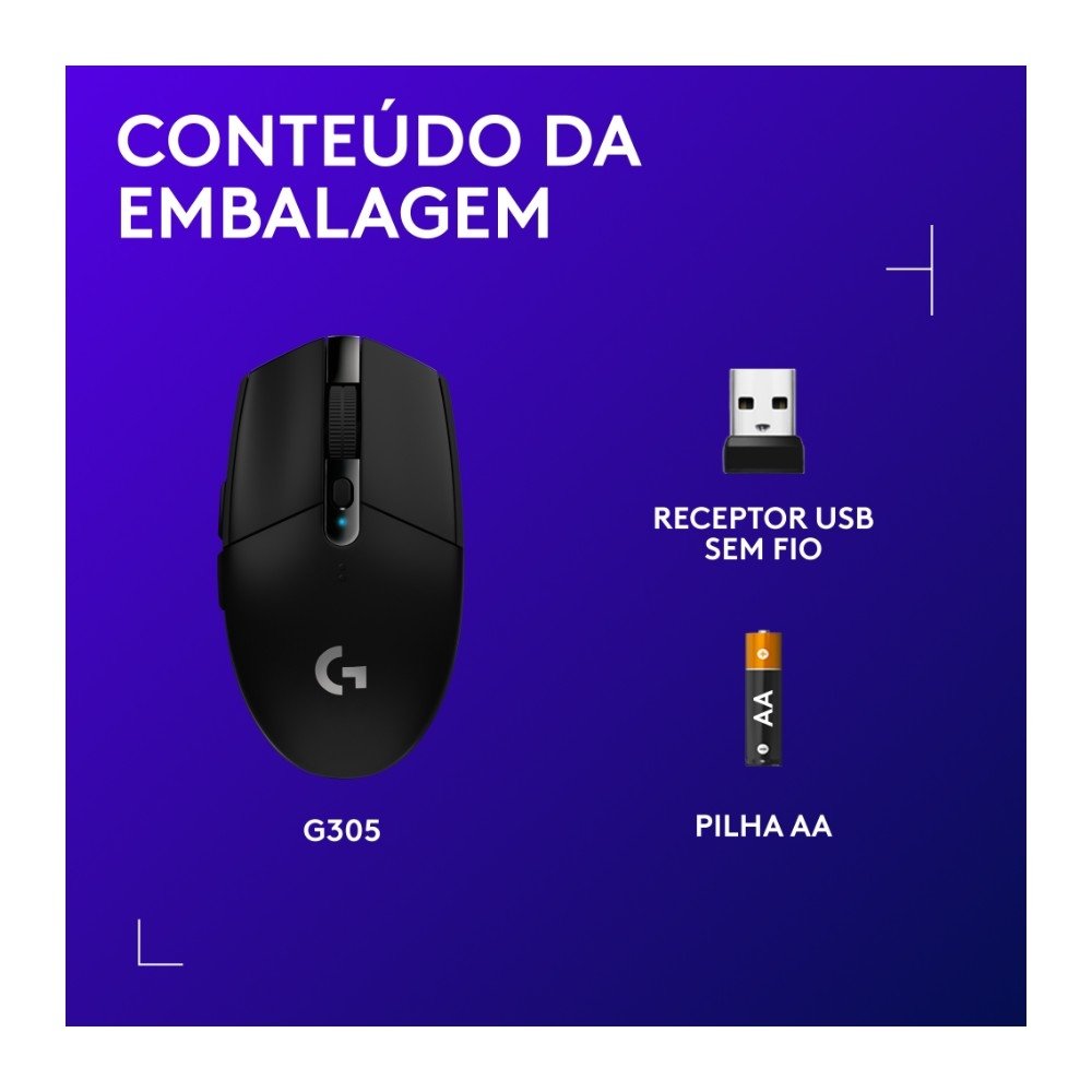 Mouse Gamer Sem Fio ( Balão.info) DPI, 6 Botões, Preto - 910-( Balão.info - foto 8