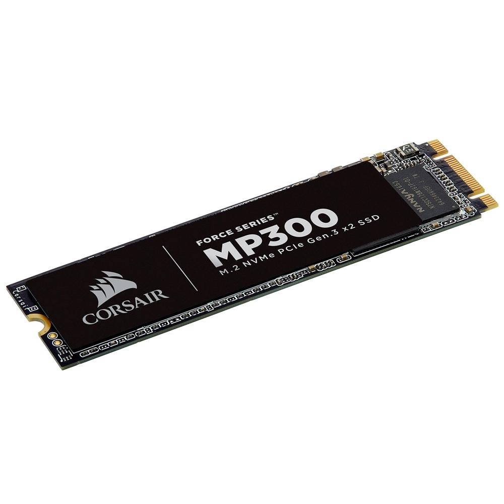 Imagem 2 de 2 do produto SSD Corsair Force Series MP300, 960GB, M.2 NVMe, Leitura 1600MB/s, Gravação 1080MB/s - CSSD-F960GBMP300