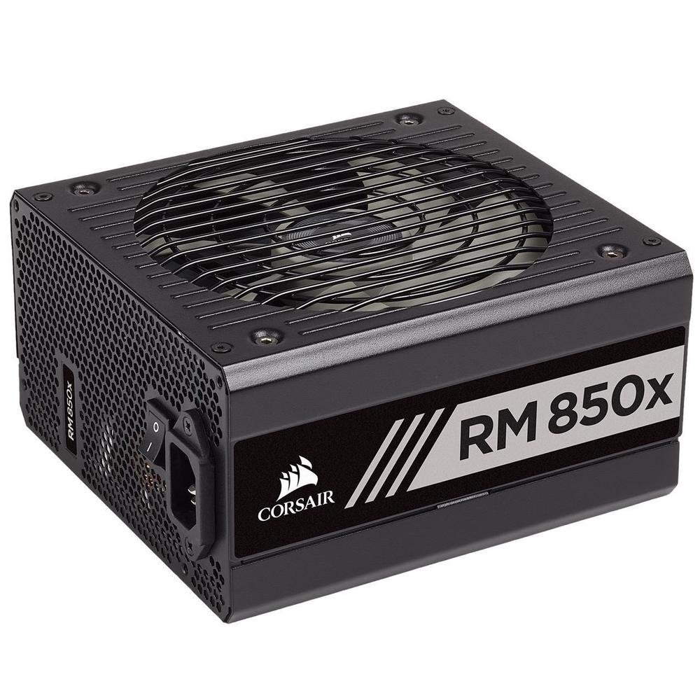 Fonte Corsair RM850x, 850W, 80 Plus Gold, Modular, Sem Cabo, Preto - CP-9020180 Fonte Corsair RM850x, 850W, 80 Plus Gold, Modular, Sem Cabo, Preto - CP-9020180