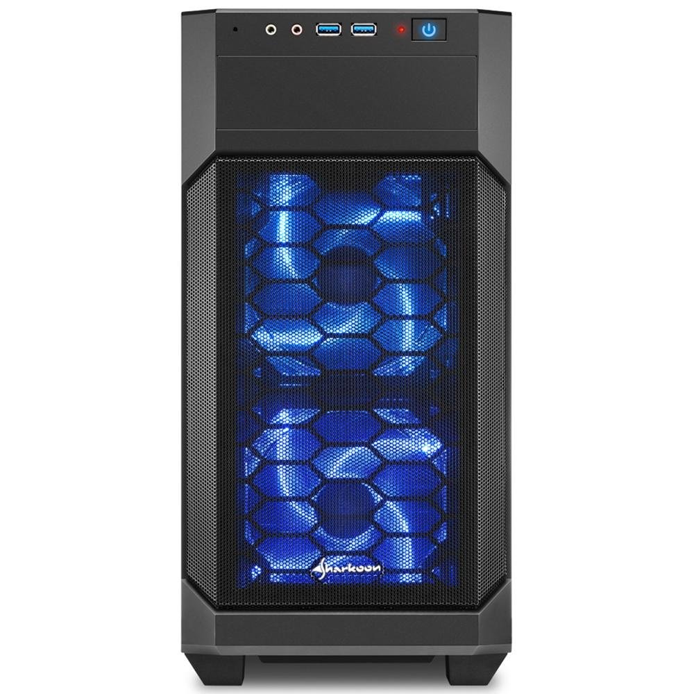 Imagem 2 de 6 do produto Gabinete Sharkoon V1000 Micro-ATX com Janela Lateral em Acrílico