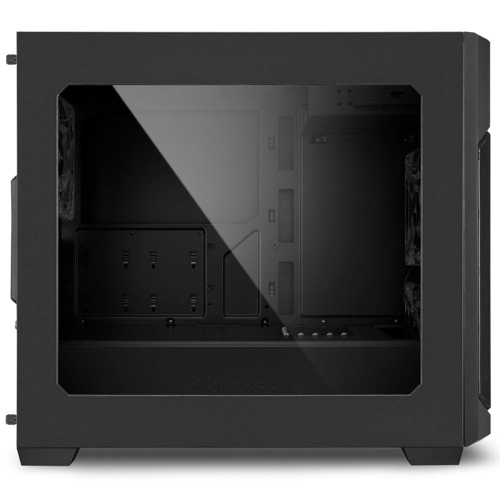 Imagem 4 de 6 do produto Gabinete Sharkoon V1000 Micro-ATX com Janela Lateral em Acrílico