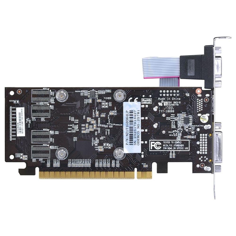 Placa de Vídeo PCYes NVIDIA GeForce GT 210 1GB, DDR3 - N21T1GD364LP Placa de Vídeo PCYes NVIDIA GeForce GT 210 1GB, DDR3 - N21T1GD364LP