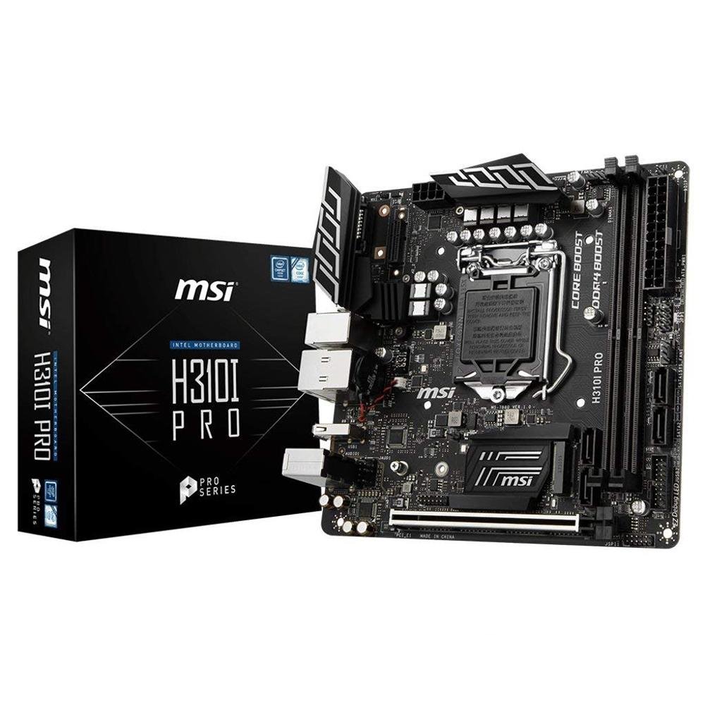 Placa-Mãe MSI H310I Pro, Intel LGA 1151, Mini-ITX, DDR4 Placa-Mãe MSI H310I Pro, Intel LGA 1151, Mini-ITX, DDR4
