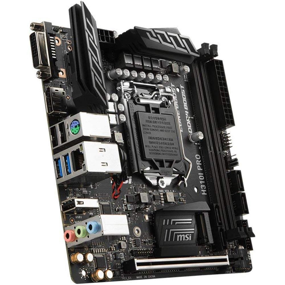 Placa-Mãe MSI H310I Pro, Intel LGA 1151, Mini-ITX, DDR4 Placa-Mãe MSI H310I Pro, Intel LGA 1151, Mini-ITX, DDR4