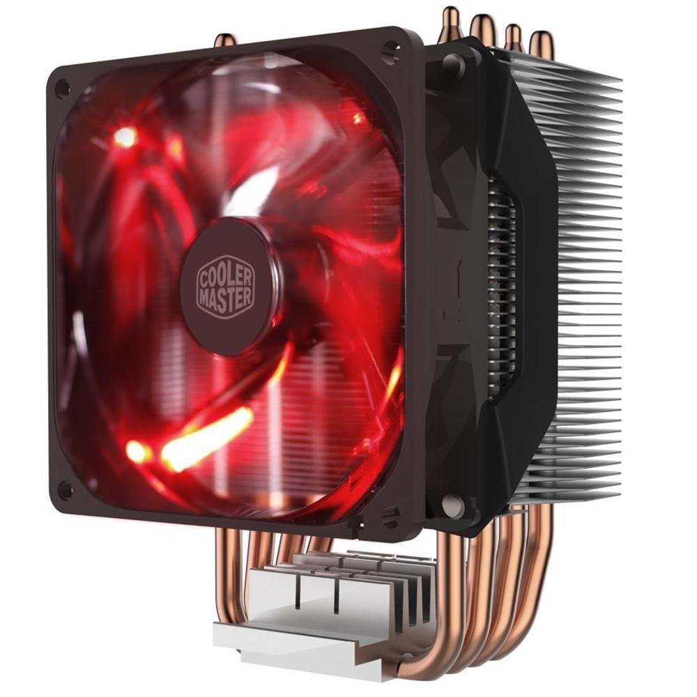 Air Cooler Cooler Master Hyper H410R, LED Vermelho, AMD/Intel, 92mm, Preto - RR-H410-20PK-R1 Air Cooler Cooler Master Hyper H410R, LED Vermelho, AMD/Intel, 92mm, Preto - RR-H410-20PK-R1