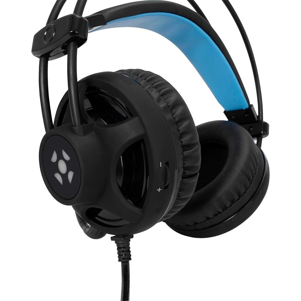 Headset Gamer Fortrek PRO H2 com LED Azul, P2, Preto - H2 Headset Gamer Fortrek PRO H2 com LED Azul, P2, Preto - H2