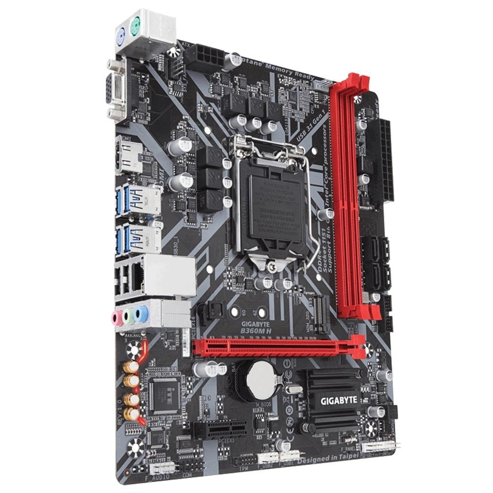 Imagem 5 de 6 do produto Placa-Mãe Gigabyte B360M H, Intel LGA 1151, mATX, DDR4