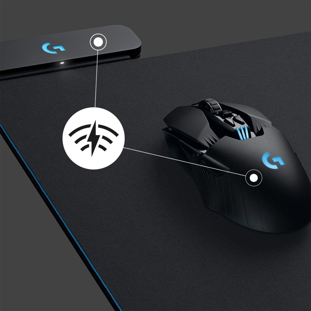 Mousepad Logitech G Powerplay, para Carregamento Sem Fio Lightspeed, RGB , para G502, G703, PRO Wireless e G903, Preto - 943-000208 Mousepad Logitech G Powerplay, para Carregamento Sem Fio Lightspeed, RGB , para G502, G703, PRO Wireless e G903, Preto - 943-000208