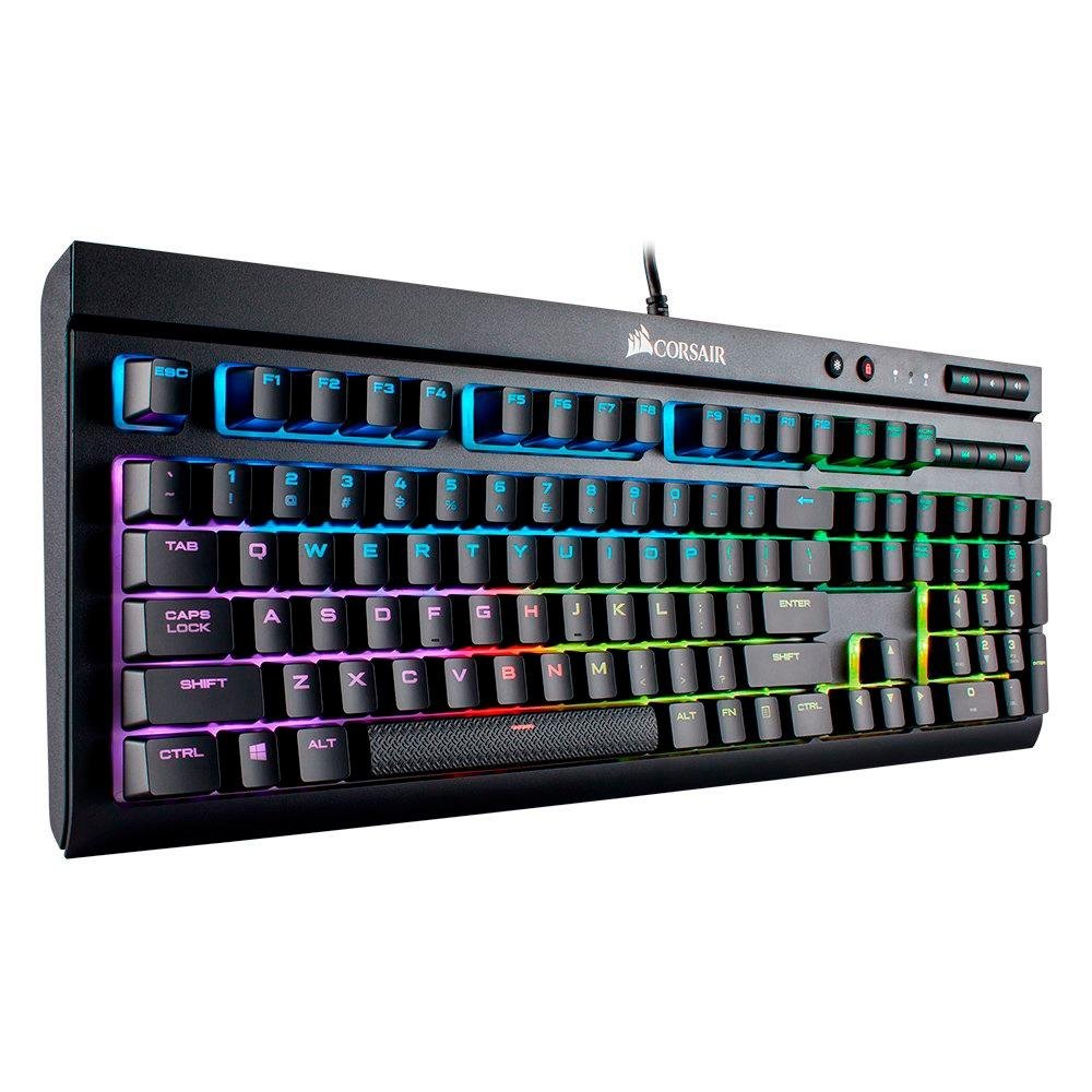 KK.Co　XL Teclado Mecânico Gamer Corsair K68, RGB, Switch Cherry MX Red