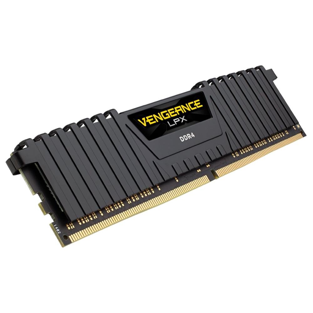 Memória RAM Corsair Vengeance LPX 16GB, 3000MHz, DDR4, CL16, Preto - CMK16GX4M1D3000C16 Memória RAM Corsair Vengeance LPX 16GB, 3000MHz, DDR4, CL16, Preto - CMK16GX4M1D3000C16