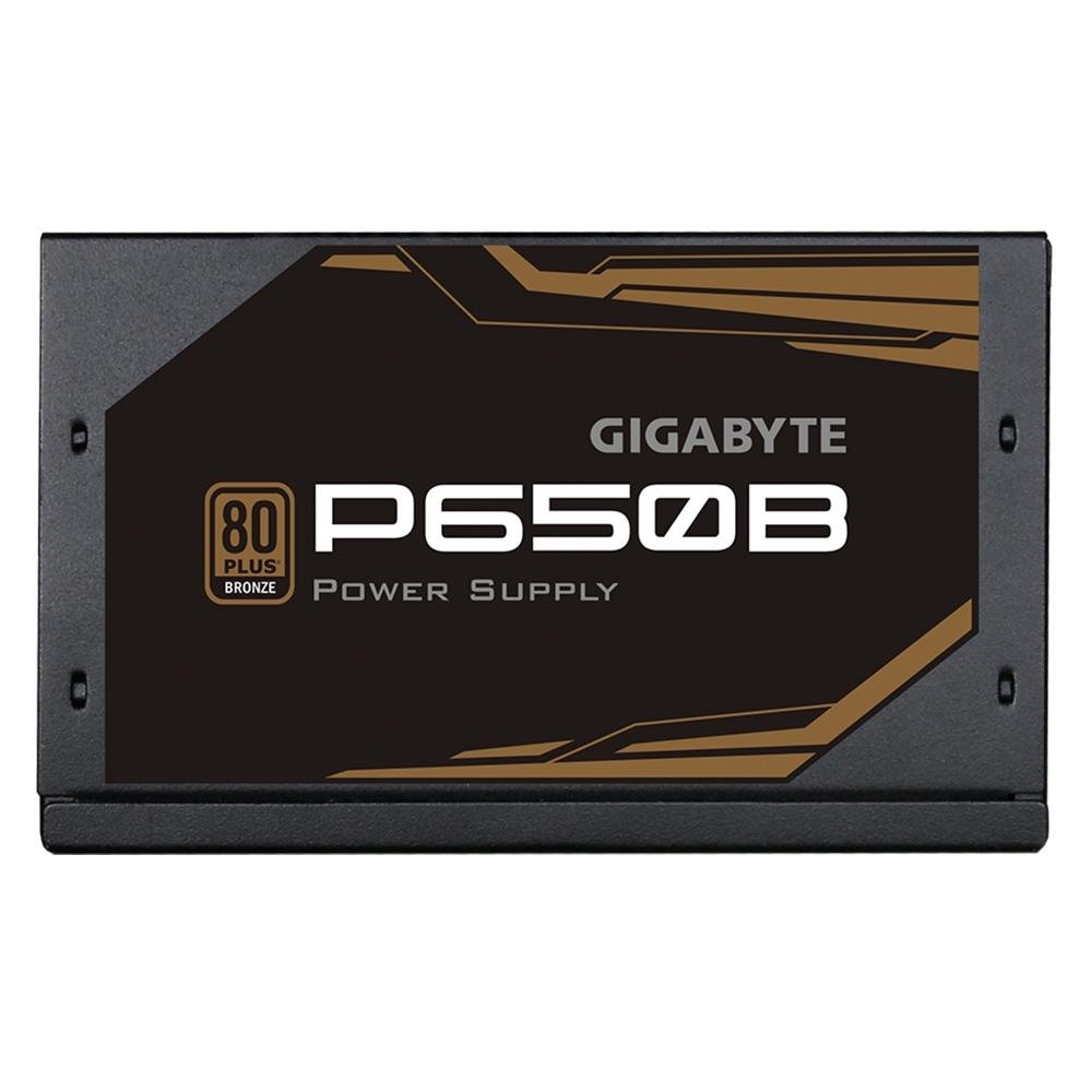 Fonte Gigabyte P650B, 650W, 80 Plus Bronze, PFC Ativo, Com Cabo, Preto - GP-P650B/BR Fonte Gigabyte P650B, 650W, 80 Plus Bronze, PFC Ativo, Com Cabo, Preto - GP-P650B/BR
