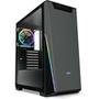 Gabinete NOX Infinity Sigma, RGB Rainbow, Lateral Vidro Temperado,Controlador de Fan, Preto - NXINFINTYSIGMA