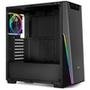 Gabinete NOX Infinity Sigma, RGB Rainbow, Lateral Vidro Temperado,Controlador de Fan, Preto - NXINFINTYSIGMA