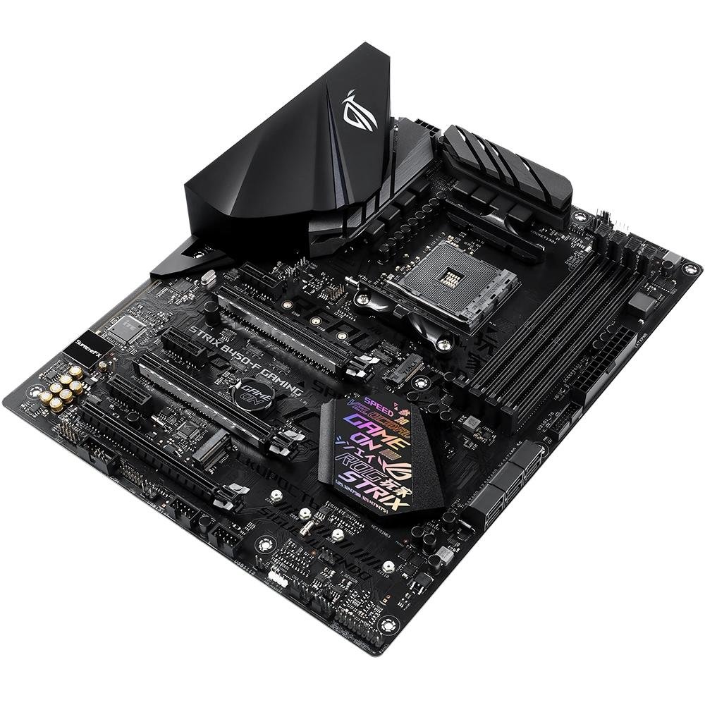 Imagem 5 de 11 do produto Placa-Mãe ASUS ROG Strix B450-F Gaming, AMD AM4, ATX, DDR4, Preto